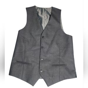 Alfani Slim Fit Mens Vest Dark Grey Size Small